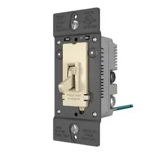 PASS AND SEYMOUR TSD703PTULA Toggle Slide Dimmer, 450W | CH4MEN