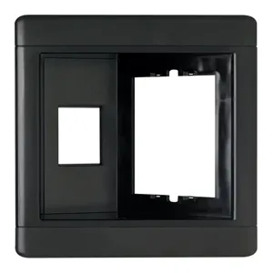 PASS AND SEYMOUR TV1W-BK Recessed TV Box, 1 Gang, Black | CH4KAP