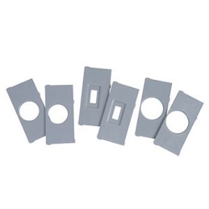 PASS AND SEYMOUR WIUCFR20PK Double Gang Plate Kit während des Gebrauchs, grau | CH4MYF