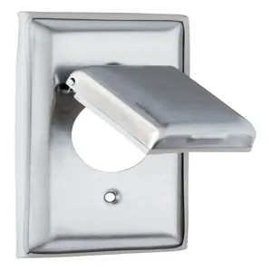 PASS AND SEYMOUR WP7 Dustproof Cover, Stainless Steel | CH4CYA