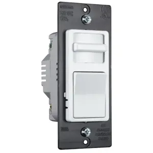 PASS AND SEYMOUR WS1103-PW Wide Slide Dimmer, 120V, 1100W | CH4MZD