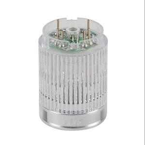 PATLITE B72100115-7F1 LED-Lichtelement, 25 mm Durchmesser, klar/weiß, Dauerlichtfunktion, 24 VDC, NPN-Polarität | CV7JAG