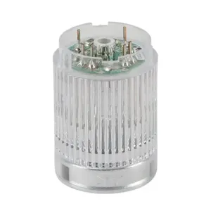 PATLITE B72100135-7F1 LED Light Element, 25mm Dia., Clear/White, Permanent Light Function, 24 VDC, Pnp Polarity | CV7JAK