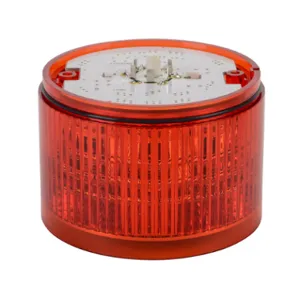 PATLITE B72100151-1F1 LED Light Element, 100mm Dia., Red, Permanent Or Flashing Light Function, 24 VDC | CV7JAL