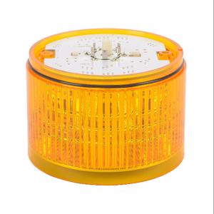 PATLITE B72100151-2F1 LED-Lichtelement, 100 mm Durchmesser, gelb, Dauer- oder Blinklichtfunktion, 24 VDC | CV7JAM
