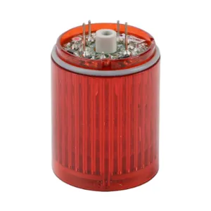 PATLITE B72100182-1F1 LED Light Element, 30mm Dia., Red, Permanent Light Function, 24 VAC/VDC, Colored Lens | CV7JAR