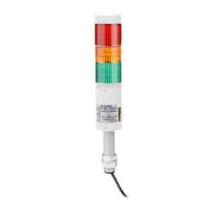 PATLITE HSST-3M2-RYG LED Manual Signal Tower Station Kit, Tiers, 50mm Dia., Red/Amber/Green | CV7QVJ