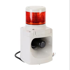 PATLITE LKEH-102FEPUL-R LED-Signalturm, 1 Etage, 100 mm Durchmesser, rot, Dauer- oder Blinklichtfunktion, Alarme | CV7QYA