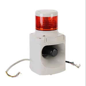 PATLITE LKEH-102FEUL-R LED-Signalturm, 1 Etage, 100 mm Durchmesser, rot, Dauer- oder Blinklichtfunktion, Alarme | CV7QYB