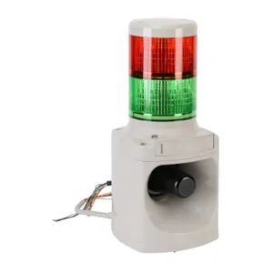 PATLITE LKEH-202FEUL-RG LED Signal Tower, 2 Tiers, 100mm Dia., Red/Green, Permanent Or Flashing Light Function | CV7QYD