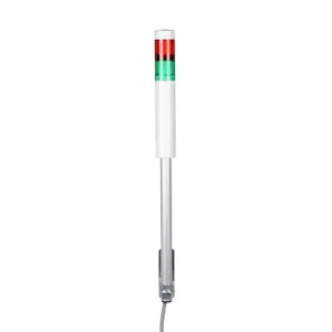 PATLITE LR4-2M2LJNW-RG LED Signal Tower, 2 Tiers, 40mm Dia., Red/Green, Permanent Light Function, 100-240 VAC | CV7QYP