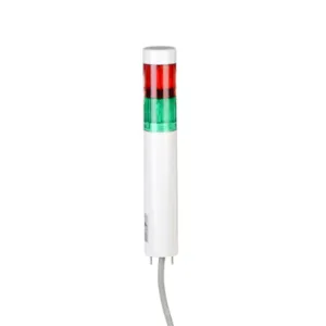 PATLITE LR4-2M2WJNW-RG LED Signal Tower, 2 Tiers, 40mm Dia., Red/Green, Permanent Light Function, 100-240 VAC | CV7QYR