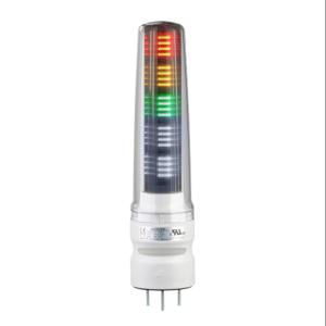 PATLITE LS7-302BWC-RYGNN LED-Signalturm, 3 Etagen, 70 mm Durchmesser, Rot/Bernstein/Grün, Dauerlichtfunktion, 1 Alarm | CV7QZL