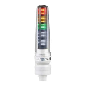 PATLITE LS7-302BWC9-RYGNN LED-Signalturm, 3 Ebenen, 70 mm Durchmesser, Rot/Bernstein/Grün, Dauerlichtfunktion, 1 Alarm | CV7QZK