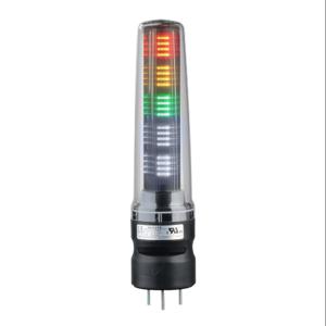 PATLITE LS7-302DBWC-RYGNN LED-Signalturm, 3 Etagen, 70 mm Durchmesser, Rot/Bernstein/Grün, Dauerlichtfunktion, 1 Alarm | CV7QZN