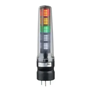 PATLITE LS7-302DBWC-RYGNN LED Signal Tower, 3 Tiers, 70mm Dia., Red/Amber/Green, Permanent Light Function, 1 Alarm | CV7QZN