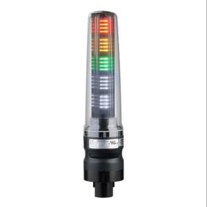 PATLITE LS7-302DBWC9-RYGNN LED-Signalturm, 3 Ebenen, 70 mm Durchmesser, Rot/Bernstein/Grün, Dauerlichtfunktion, 1 Alarm | CV7QZM