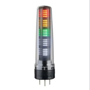 PATLITE LS7-302DWC-RYGNN LED-Signalturm, 3 Etagen, 70 mm Durchmesser, Rot/Bernstein/Grün, Dauerlichtfunktion, 24 VDC | CV7QZQ