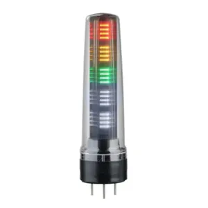 PATLITE LS7-302DWC-RYGNN LED Signal Tower, 3 Tiers, 70mm Dia., Red/Amber/Green, Permanent Light Function, 24 VDC | CV7QZQ