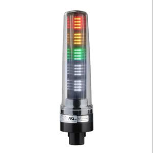 PATLITE LS7-302DWC9-RYGNN LED-Signalturm, 3 Etagen, 70 mm Durchmesser, Rot/Bernstein/Grün, Dauerlichtfunktion, 24 VDC | CV7QZP