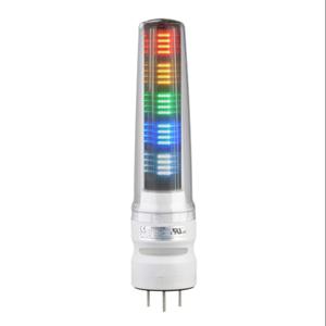 PATLITE LS7-502BWC-RYGBC LED Signal Tower, Tiers, 70mm Dia., Red/Amber/Green/Blue/Clear, Permanent Light Function | CV7QZV