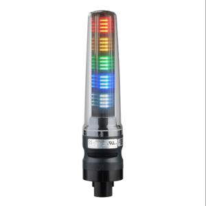 PATLITE LS7-502DBWC9-RYGBC LED Signal Tower, Tiers, 70mm Dia., Red/Amber/Green/Blue/Clear, Permanent Light Function | CV7QZW