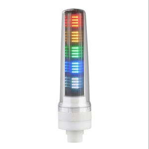 PATLITE LS7-502WC9-RYGBC LED Signal Tower, Tiers, 70mm Dia., Red/Amber/Green/Blue/Clear, Permanent Light Function | CV7RAA