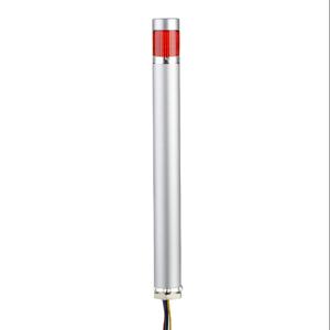 PATLITE ME-102P-R LED-Signalturm, 1 Etage, 25 mm Durchmesser, rot, Dauerlichtfunktion, 24 VDC, PNP-Polarität | CV7RAD