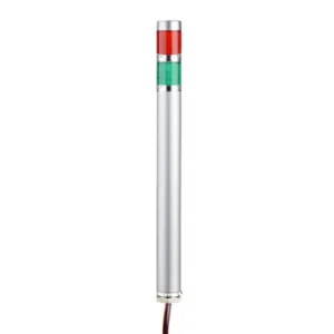 PATLITE ME-202A-RG LED Signal Tower, 2 Tiers, 25mm Dia., Red/Green, Permanent Light Function, 24 VDC | CV7RAE