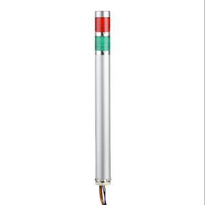 PATLITE ME-202P-RG LED-Signalsäule, 2 Etagen, 25 mm Durchmesser, Rot/Grün, Dauerlichtfunktion, 24 VDC | CV7RAF