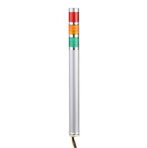 PATLITE ME-302A-RYG LED-Signalturm, 3 Etagen, 25 mm Durchmesser, Rot/Bernstein/Grün, Dauerlichtfunktion, 24 VDC | CV7RAG