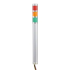 PATLITE ME-302A-RYG LED Signal Tower, 3 Tiers, 25mm Dia., Red/Amber/Green, Permanent Light Function, 24 VDC | CV7RAG