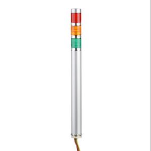 PATLITE ME-302P-RYG LED-Signalturm, 3 Etagen, 25 mm Durchmesser, Rot/Bernstein/Grün, Dauerlichtfunktion, 24 VDC | CV7RAH