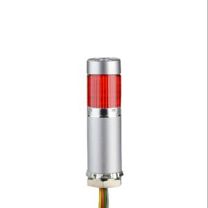 PATLITE MES-102P-R LED Signal Tower, 1 Tier, 25mm Dia., Red, Permanent Light Function, 24 VDC, Pnp Polarity | CV7RAM