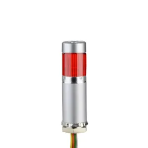 PATLITE MES-102P-R LED Signal Tower, 1 Tier, 25mm Dia., Red, Permanent Light Function, 24 VDC, Pnp Polarity | CV7RAM