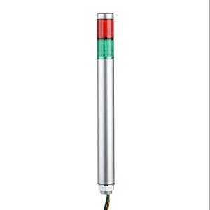 PATLITE MP-202-RG LED-Signalsäule, 2 Etagen, 30 mm Durchmesser, Rot/Grün, Dauerlichtfunktion, 24 VAC/VDC | CV7RAZ