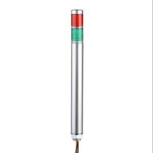 PATLITE MP-202-RGZ LED-Signalturm, 2 Etagen, 30 mm Durchmesser, Rot/Grün, Dauerlichtfunktion, 24 VAC/VDC | CV7RBA
