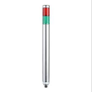 PATLITE MP-202C-RG LED-Signalsäule, 2 Etagen, 30 mm Durchmesser, Rot/Grün, Dauerlichtfunktion, 24 VDC | CV7RAY