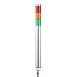 PATLITE MP-302-RYG LED-Signalturm, 3 Etagen, 30 mm Durchmesser, Rot/Bernstein/Grün, Dauerlichtfunktion | CV7RBC
