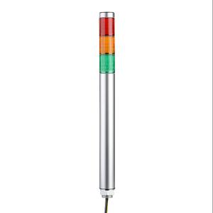 PATLITE MP-302-RYGZ LED-Signalturm, 3 Etagen, 30 mm Durchmesser, Rot/Bernstein/Grün, Dauerlichtfunktion | CV7RBD