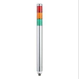 PATLITE MP-302C-RYG LED-Signalturm, 3 Etagen, 30 mm Durchmesser, Rot/Bernstein/Grün, Dauerlichtfunktion, 24 VDC | CV7RBB