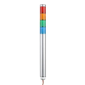 PATLITE MP-402-RYGB LED Signal Tower, 4 Tiers, 30mm Dia., Red/Amber/Green/Blue, Permanent Light Function | CV7RBE