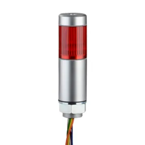 PATLITE MPS-102-R LED Signal Tower, 1 Tier, 30mm Dia., Red, Permanent Light Function, 24 VAC/VDC | CV7RBH