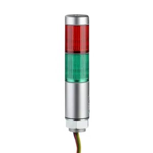 PATLITE MPS-202-RG LED Signal Tower, 2 Tiers, 30mm Dia., Red/Green, Permanent Light Function, 24 VAC/VDC | CV7RBL