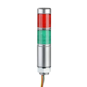 PATLITE MPS-202-RGZ LED Signal Tower, 2 Tiers, 30mm Dia., Red/Green, Permanent Light Function, 24 VAC/VDC | CV7RBM