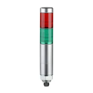 PATLITE MPS-202C-RG LED Signal Tower, 2 Tiers, 30mm Dia., Red/Green, Permanent Light Function, 24 VDC | CV7RBK