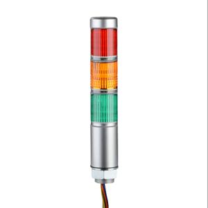 PATLITE MPS-302-RYGZ LED Signal Tower, 3 Tiers, 30mm Dia., Red/Amber/Green, Permanent Light Function | CV7RBQ