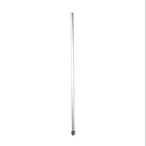 PATLITE POLE22-1000AT Threaded Mounting Pole, 22mm Dia., 1000mm Length, M22 x 1.5mm Thread, Silver, Aluminum | CV7VKA