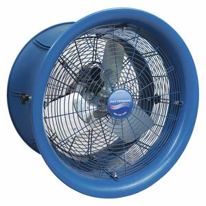 PATTERSON FAN COMBO5 High-Velocity Indoor Industrial Ceiling Fan, 18 Inch Blade Dia, 1 Speeds, 3800 cfm | CT7LXA 359TX3
