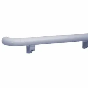 PAWLING CORP BR-1200P-12-210 Handrail, Interior, Silver Gray, 1 1/2 Inch Dia, 144 Inch Overall Length | CT7MVY 33UC07